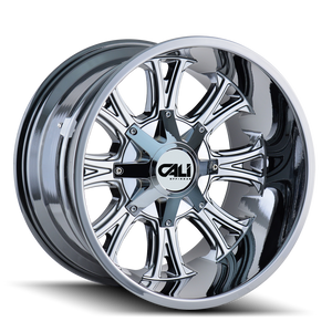 Cali Off-road AMERICANA Chrome 20x9 0 8x165.1|8x170mm 130.8mm - WheelWiz