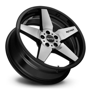 Reika R15 Gloss Black Machine Face 17x8 +38 5x114.3mm 65.1mm