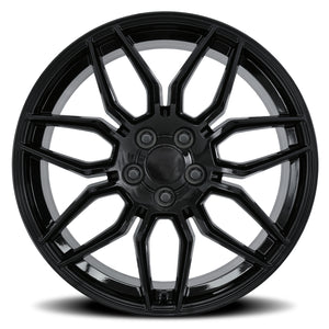 Factory Reproductions FR 401 Gloss Black 20x12 +59 5x120.65mm 70.3mm