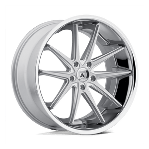 Asanti Black ABL-5 ALTAIR Silver Machined Ss Lip 20x10 +35 5x120mm 74.1mm - WheelWiz