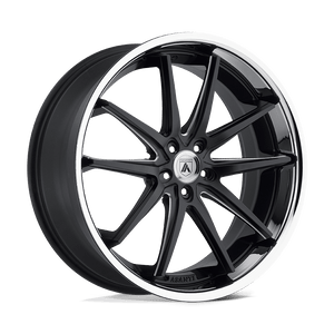 Asanti Black ABL-5 ALTAIR Matte Black Milled Ss Lip 22x10.5 +25 5x120mm 74.1mm - WheelWiz