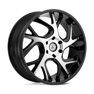Asanti Black ABL-16 Gloss Black Machined 26x10 +30 6x135mm 87.1mm - WheelWiz