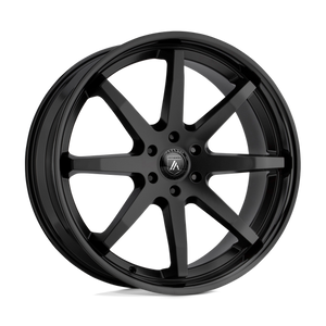 Asanti Black ABL-32 KAISER Satin Black W/ Gloss Black Lip 22x9.5 +30 6x135mm 87.1mm - Wheelwiz