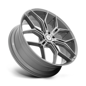 Asanti Black ABL-38 MONARCH TRUCK Titanium Brushed 24x10 +20 6x139.7mm 106.1mm - Wheelwiz