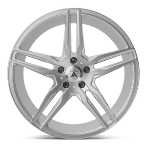 Asanti Black ABL-12 ORION Brushed Silver Carbon Fiber Insert 20x9 +35 5x112mm 72.6mm - WheelWiz