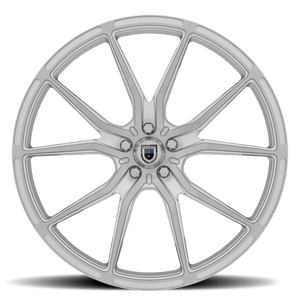 Asanti Black ABL-13 VEGA Brushed Silver Carbon Fiber Insert 20x10.5 +38 5x112mm 72.6mm - WheelWiz