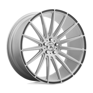 Asanti Black ABL-14 POLARIS Brushed Silver Carbon Fiber Insert 19x9.5 +45 5x114.3mm 72.6mm - WheelWiz