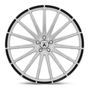 Asanti Black ABL-14 POLARIS Brushed Silver Carbon Fiber Insert 19x9.5 +45 5x120mm 74.1mm - WheelWiz