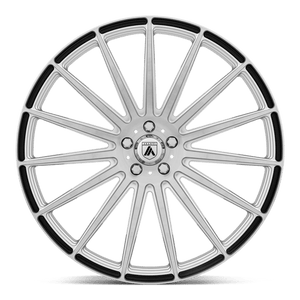 Asanti Black ABL-14 POLARIS Brushed Silver Carbon Fiber Insert 19x9.5 +45 5x114.3mm 72.6mm - WheelWiz