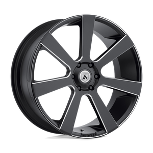 Asanti Black ABL-15 APOLLO Satin Black Milled 28x10 +30 6x139.7mm 100.3mm - WheelWiz