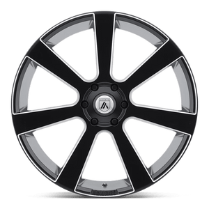 Asanti Black ABL-15 APOLLO Satin Black Milled 28x10 +15 6x139.7mm 106.1mm - WheelWiz