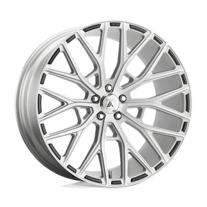 Asanti Black ABL-21 LEO Brushed Silver 22x9 +32 5x120mm 74.1mm - WheelWiz
