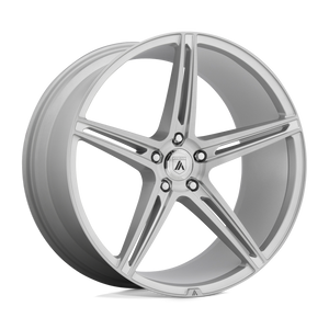 Asanti Black ABL-22 ALPHA 5 Brushed Silver 22x10.5 +35 5x120mm 74.1mm - WheelWiz