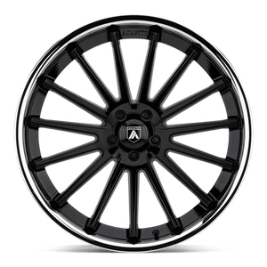 Asanti Black ABL-24 BETA Gloss Black Chrome Lip 22x10.5 +35 5x114.3mm 72.6mm - WheelWiz