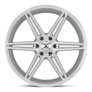 Asanti Black ABL-25 ALPHA 6 Brushed Silver 24x10 +30 6x135mm 87.1mm - WheelWiz