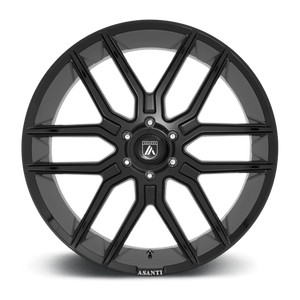 Asanti Black ABL-28 BARON Gloss Black 24x10 +30 6x139.7mm 100.3mm - WheelWiz