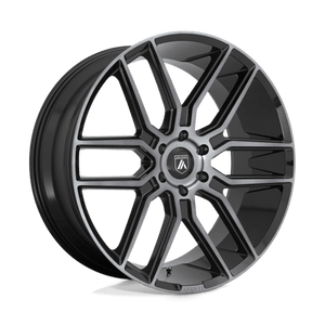 Asanti Black ABL-28 BARON Gloss Black With Gray Tint 24x10 +30 6x135mm 87.1mm - WheelWiz