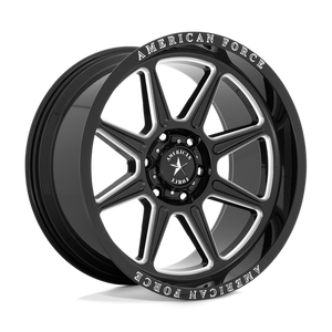 American Force AC002 Trail Gloss Black W/ Milled 20x10 -18 6x135mm 87.1mm - Wheelwiz