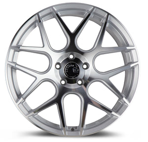 Aodhan AFF2 Gloss Silver Machined Face 19x9.5 +35 5x112 66.6mm - Wheelwiz