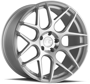 Aodhan AFF2 Gloss Silver Machined Face 20x10.5 +35 5x120 72.6mm - Wheelwiz