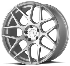 Aodhan AFF2 Gloss Silver Machined Face 20x10.5 +35 5x112 66.6mm - Wheelwiz