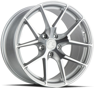 Aodhan AFF7 Gloss Silver Machined Face 20x10.5 +35 5x120 72.6mm - Wheelwiz