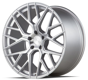 Aodhan AFF9 Gloss Silver Machined Face 20x10.5 +35 5x112 66.6mm - Wheelwiz