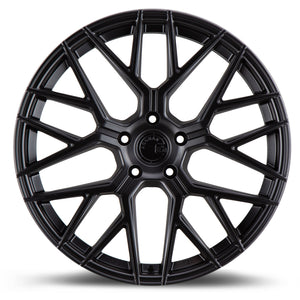 Aodhan AFF9 Matte Black 20x9 +30 5x120 72.6mm - Wheelwiz