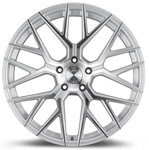 Aodhan AFF9 Gloss Silver Machined Face 20x9 +30 5x120 72.6mm - Wheelwiz