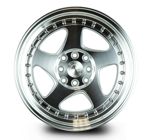Aodhan AH01 Silver w/Machined Face 16x8 +15 4x100|4x114.3 73.1mm - Wheelwiz