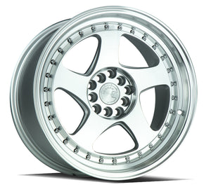 Aodhan AH01 Silver w/Machined Face 17x9 +25 5x100|5x114.3 73.1mm - Wheelwiz