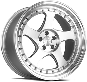Aodhan AH01 Silver w/Machined Face 18x9.5 +30 5x114.3 73.1mm - Wheelwiz