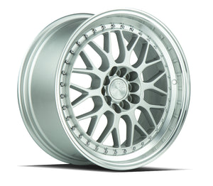 Aodhan AH02 Silver w/ Machined Lip 17x8 +35 5x100|5x114.3 73.1mm - Wheelwiz
