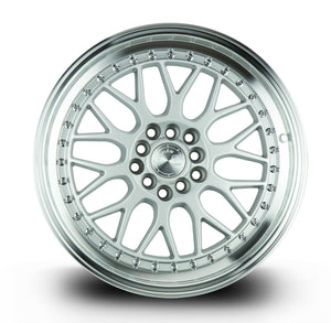 Aodhan AH02 Silver w/ Machined Lip 17x8 +35 5x100|5x114.3 73.1mm - Wheelwiz