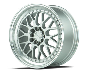 Aodhan AH02 Silver w/ Machined Lip 17x8 +35 5x100|5x114.3 73.1mm - Wheelwiz