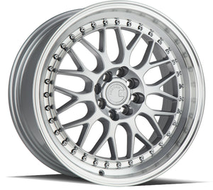Aodhan AH02 Silver w/ Machined Lip 17x8 +35 4x100|4x114.3 73.1mm - Wheelwiz