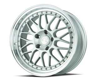 Aodhan AH02 Silver w/ Machined Lip 18x8.5 +35 5x120 72.6mm - Wheelwiz