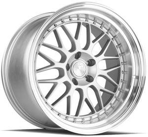 Aodhan AH02 Silver w/ Machined Lip 19x11 +22 5x114.3 73.1mm - Wheelwiz