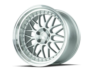 Aodhan AH02 Silver w/ Machined Lip 19x11 +22 5x114.3 73.1mm - Wheelwiz