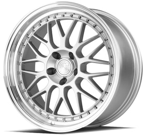 Aodhan AH02 Silver w/ Machined Lip 19x8.5 +35 5x114.3 73.1mm - Wheelwiz