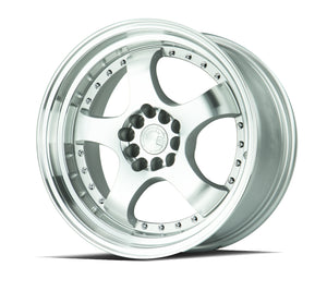 Aodhan AH03 Silver w/Machined Face 17x9 +25 5x100|5x114.3 73.1mm - Wheelwiz