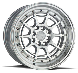 Aodhan AH04 Silver w/Machined Face 15x8 +20 4x100|4x114.3 73.1mm - Wheelwiz