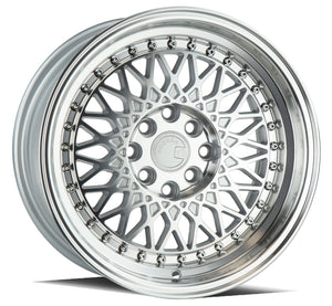 Aodhan AH05 Silver w/Machined Face 15x8 +20 4x100|4x114.3 73.1mm - Wheelwiz