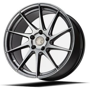Aodhan AH09 Hyper Black 18x8.5 Passenger Side +35 5x114.3 73.1mm - Wheelwiz