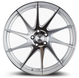 Aodhan AH09 Gloss Silver Machined Face 18x8.5 Driver Side +35 5x114.3 73.1mm - Wheelwiz
