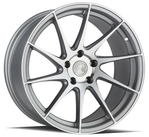 Aodhan AH09 Gloss Silver Machined Face 18x9.5 Driver Side +35 5x114.3 73.1mm - Wheelwiz