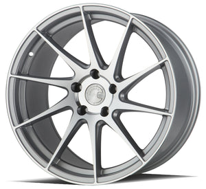Aodhan AH09 Gloss Silver Machined Face 18x9.5 Passenger Side +35 5x100 73.1mm - Wheelwiz