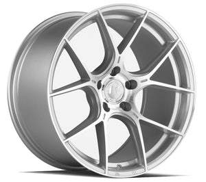 Aodhan AH-11 Gloss Silver Machined Face 19x9.5 +35 5x112 73.1mm - Wheelwiz