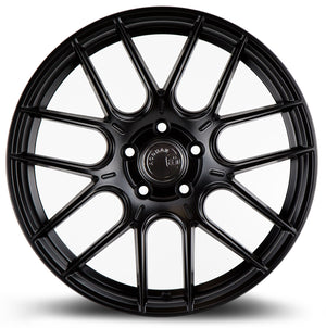 Aodhan AH-X Matte Black 18x8.5 +35 5x120 72.6mm - Wheelwiz