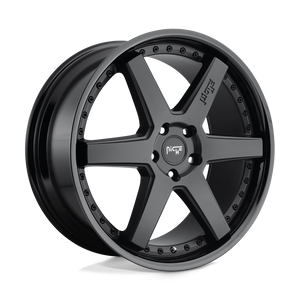 Niche M192 ALTAIR Gloss Black Matte Black 20x9 +25 5x112mm 66.6mm - WheelWiz
